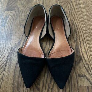 Halogen Maisy d'Orsay Flats in black, size 7.5